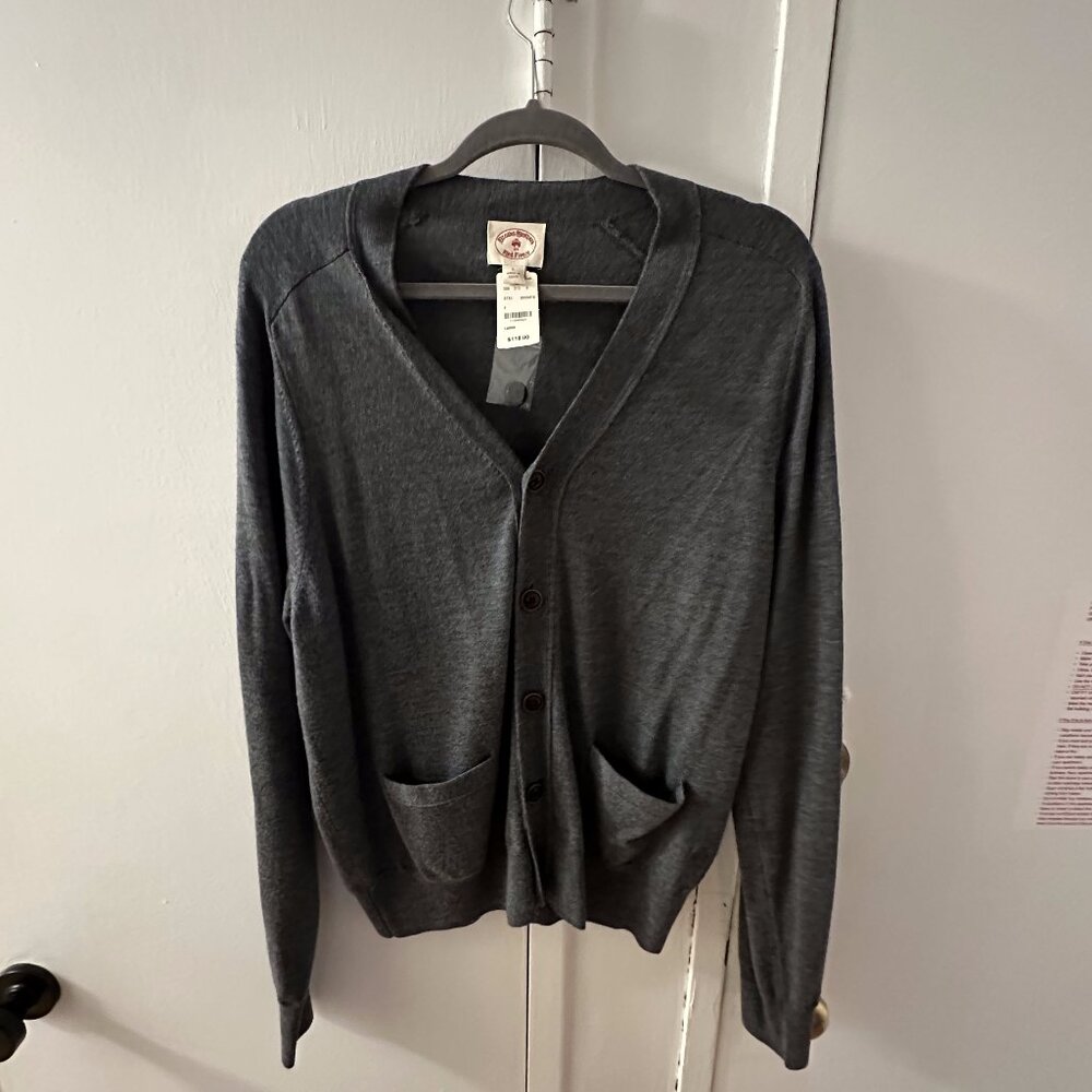 Brooks Brothers - Men's Grey Cardigan (Never Worn) - Size: L